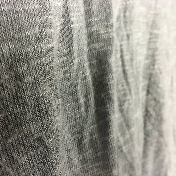 Urban Outfitters Silence Noise Cardigan L Slub Gray Lace Inset Open Front Career - Picture 10 of 14